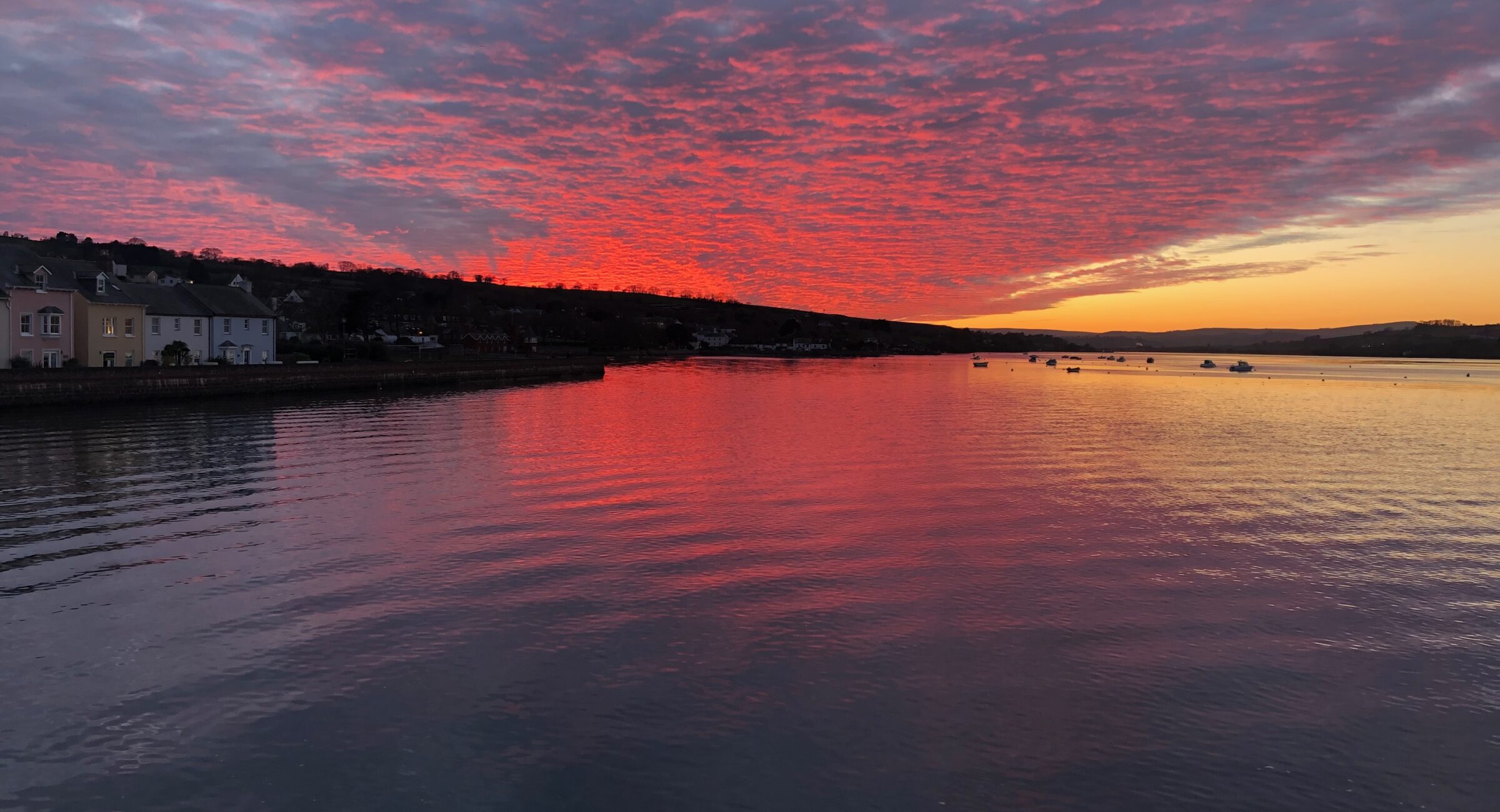 Sunset over the River Teign